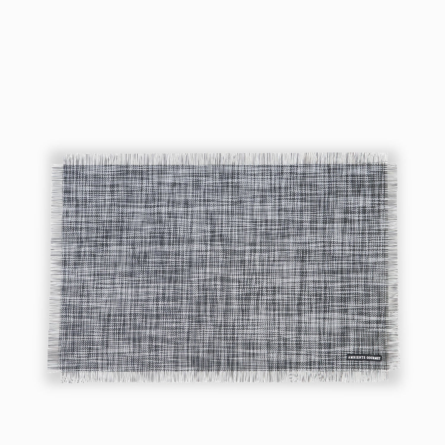 Individual desflecado blanco y negro - Ambiente Gourmet México