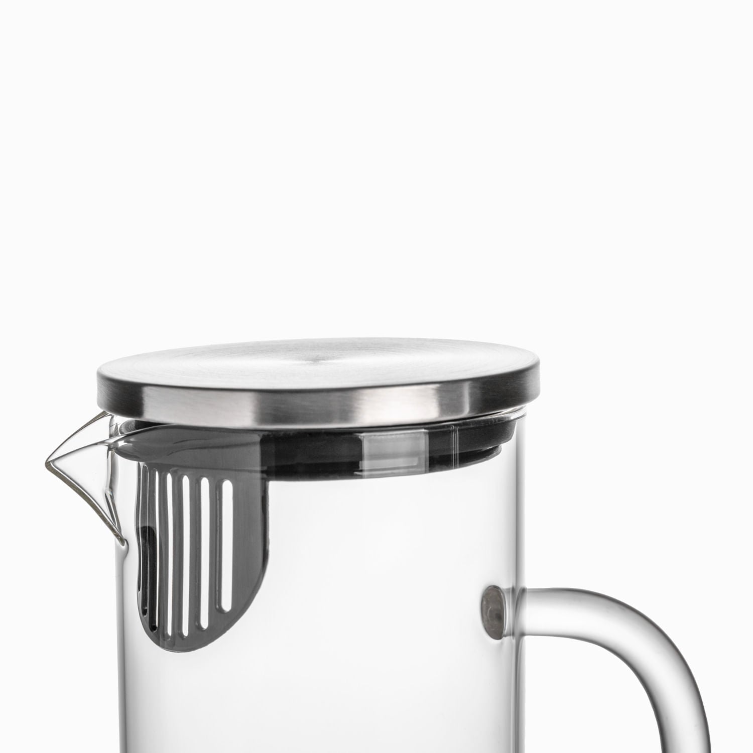 Jarra en vidrio borosilicato con tapa 1300ml - Ambiente Gourmet México