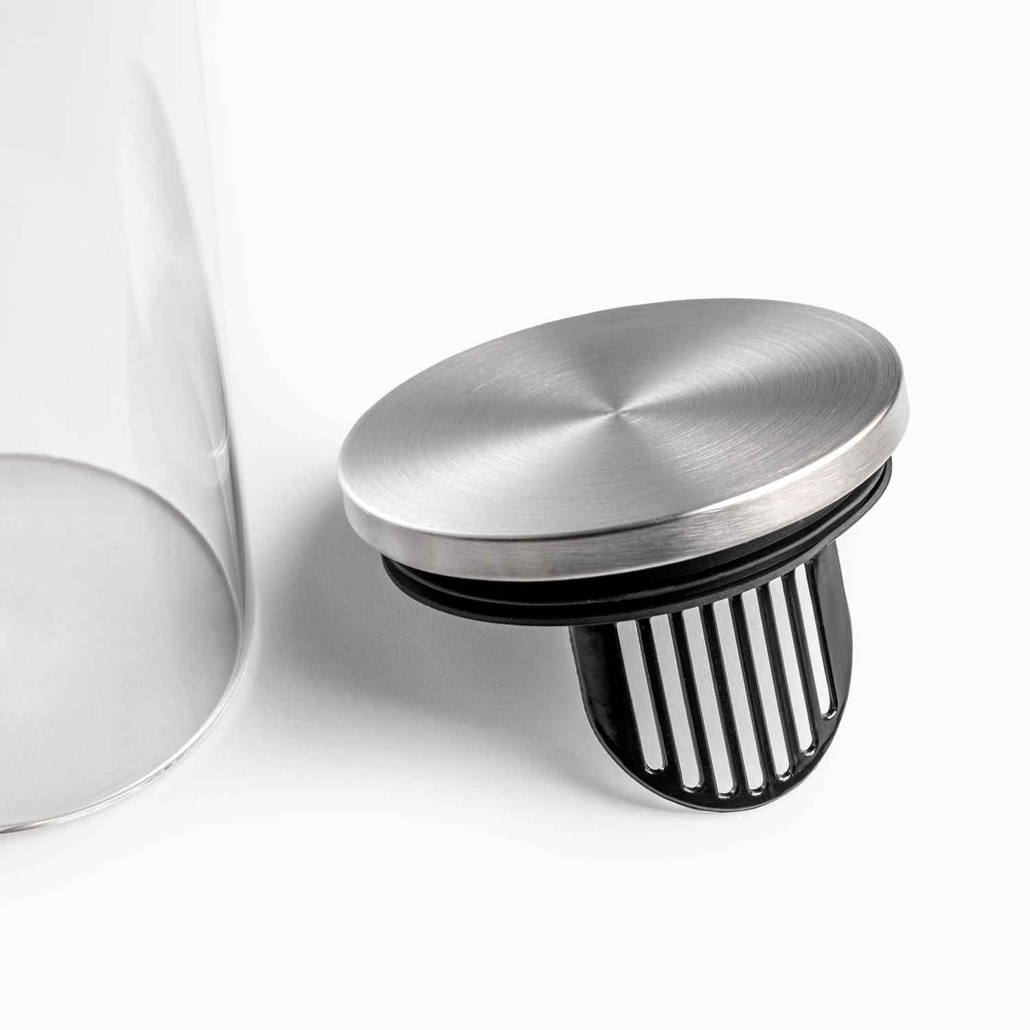 Jarra en vidrio borosilicato con tapa 1300ml - Ambiente Gourmet México