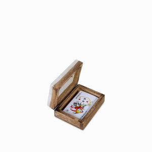 Juego cartas madera y marol