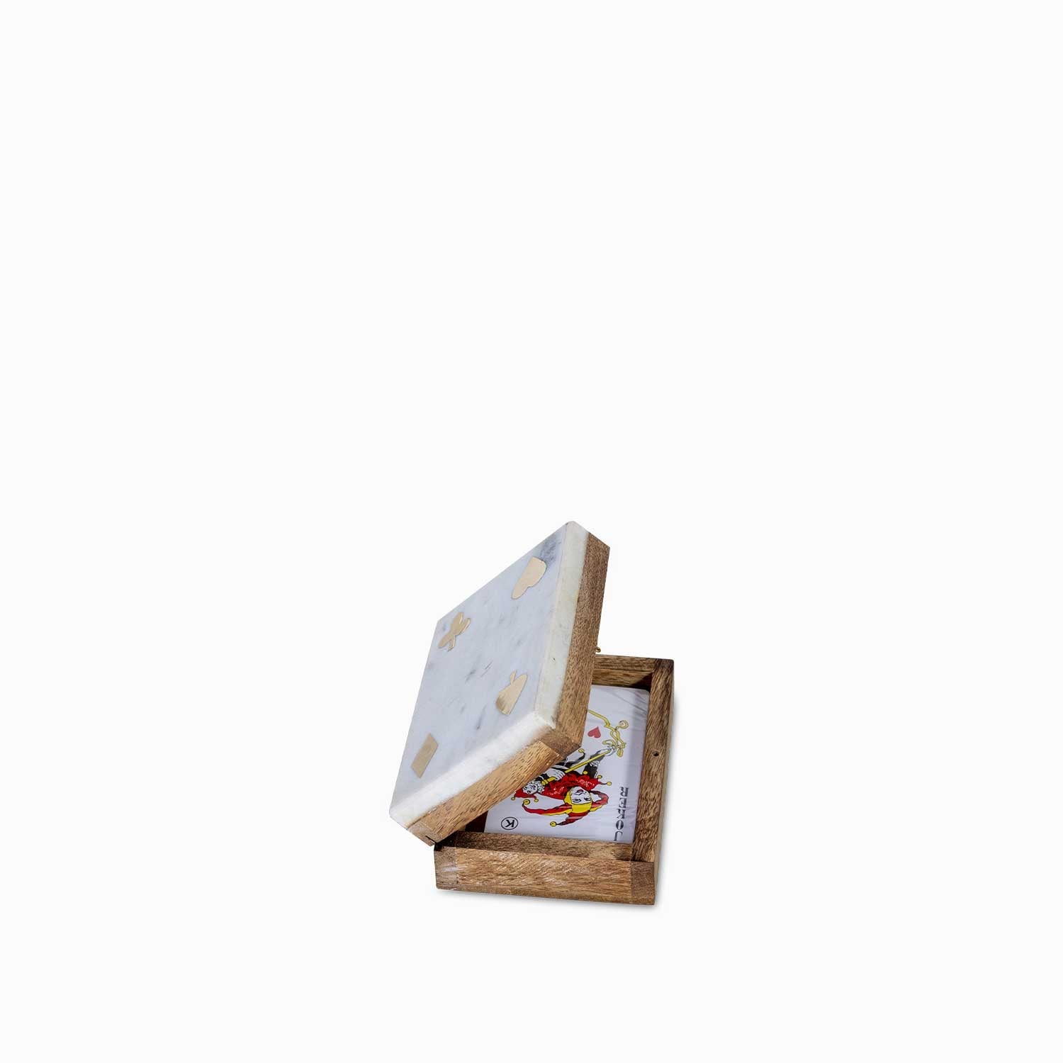 Juego cartas madera y marol