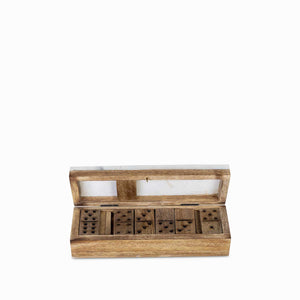 Juego Dominó en Madera y Mármol