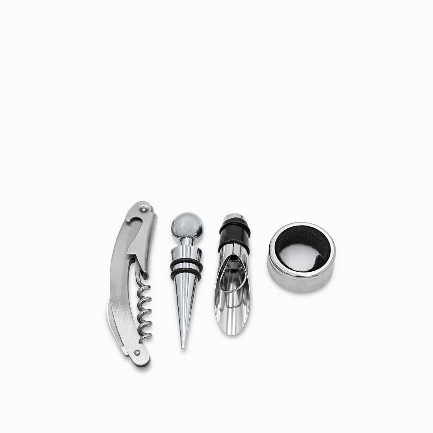 Kit vino caja bambú set x4 - Ambiente Gourmet México