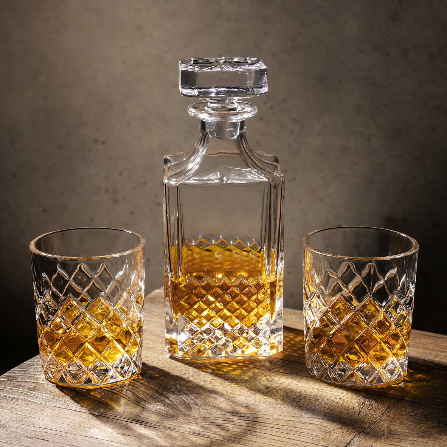 Licorera y vasos para licor lago setx3 - Ambiente Gourmet México