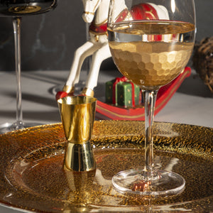 Medidor De Cocteles Dorado