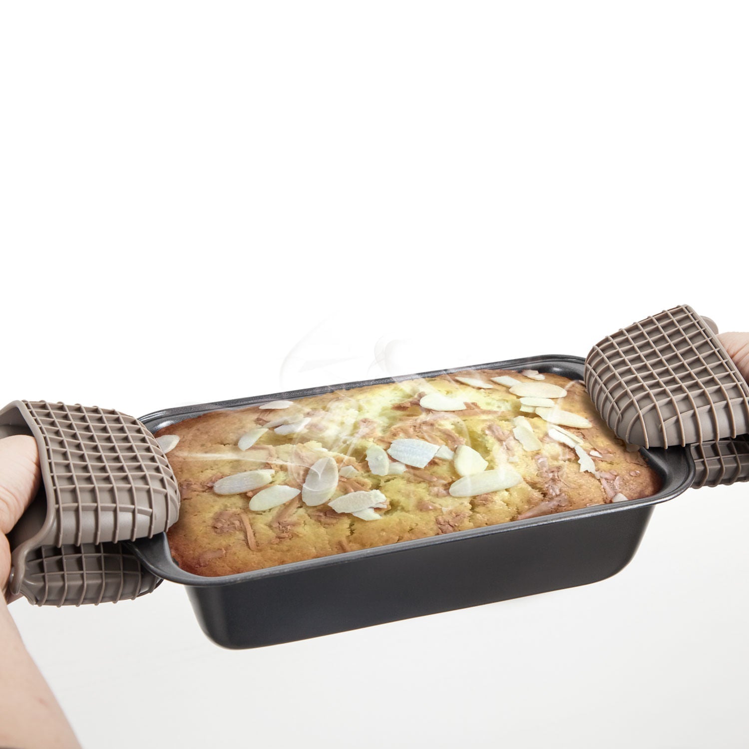 Mini guante cuadros silicona gris - Ambiente Gourmet México