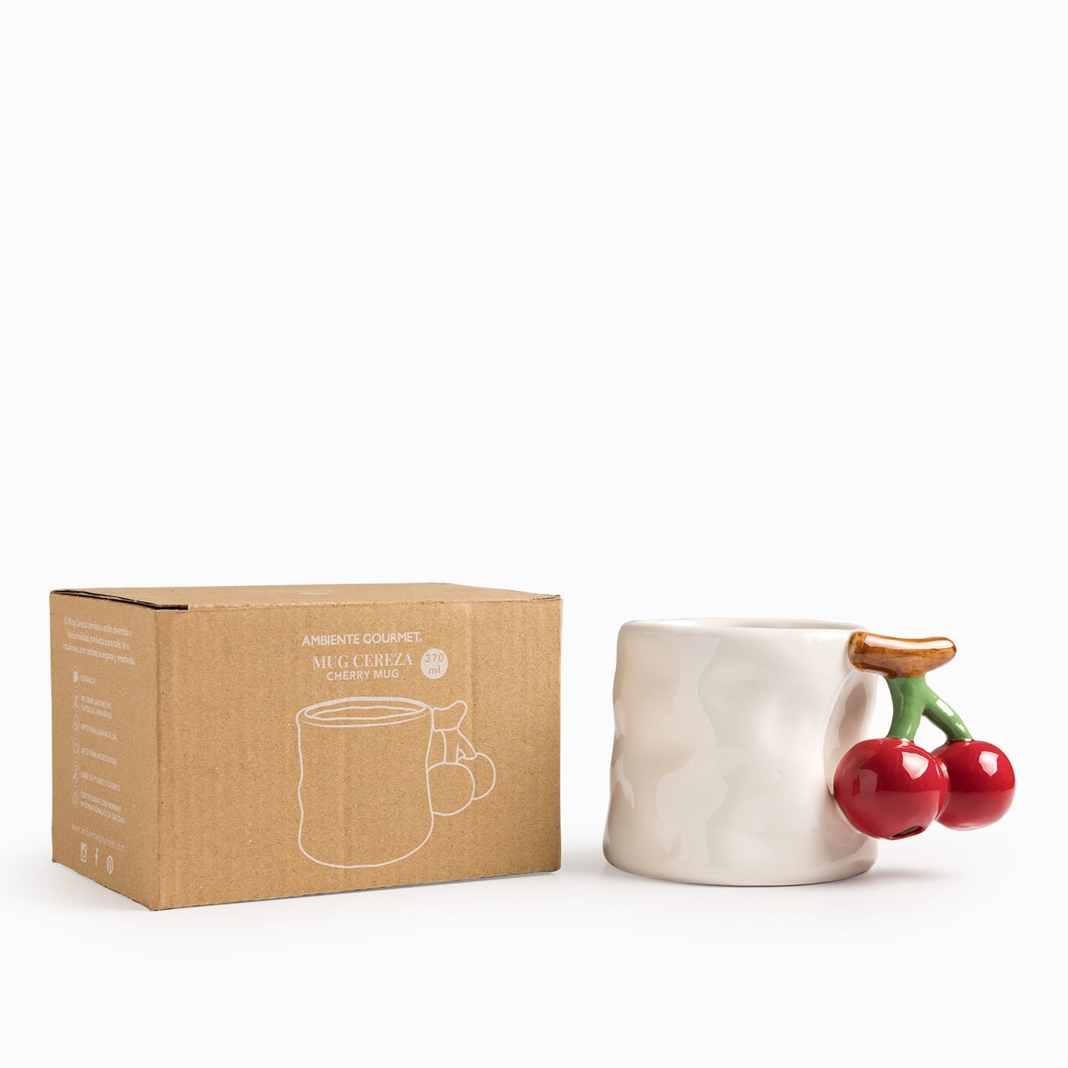 Mug cherry 370ml - Ambiente Gourmet México