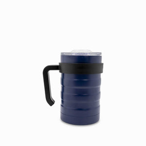 Mug doble pared acero azul oscuro 550ml - Ambiente Gourmet México