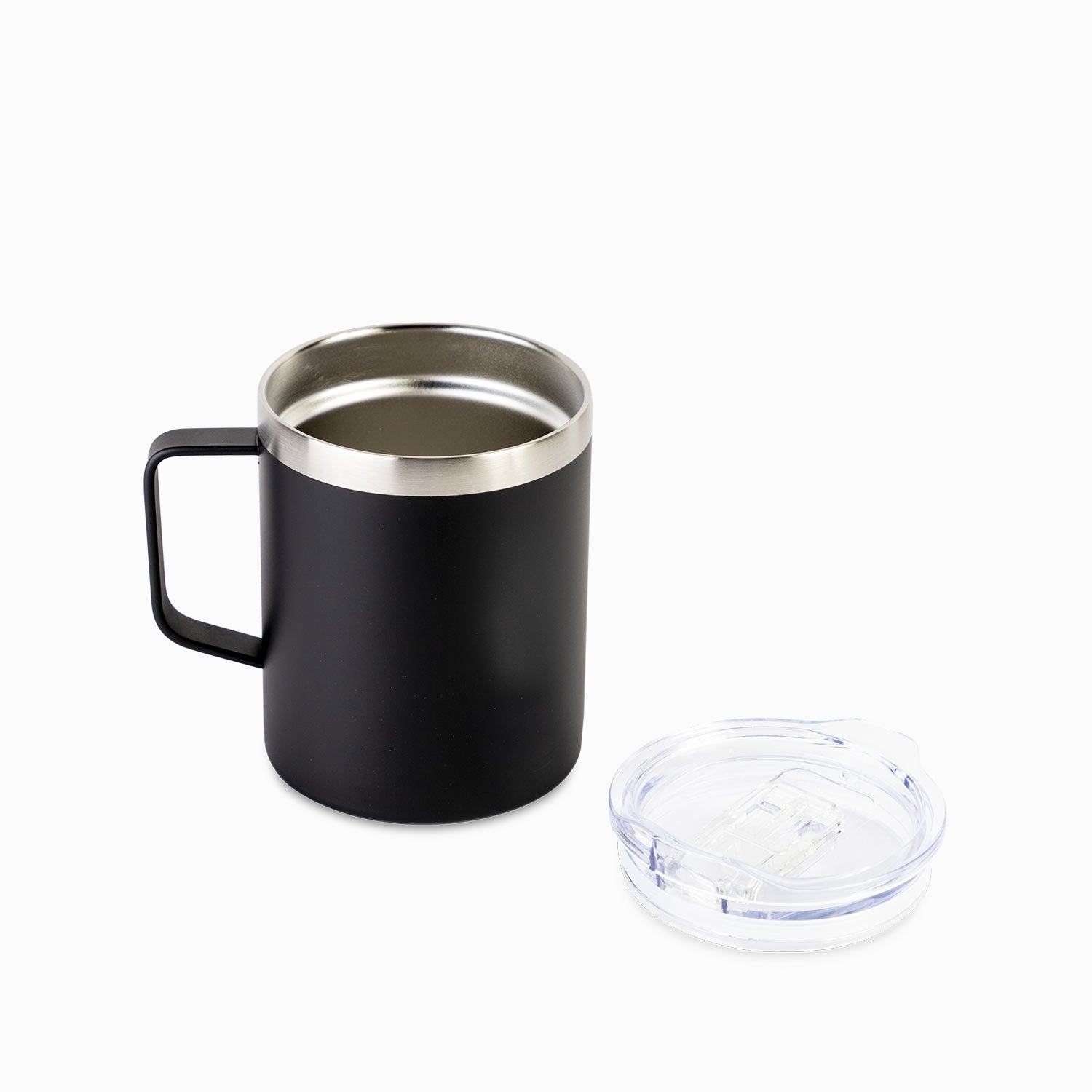Mug doble pared en acero negro - Ambiente Gourmet México