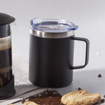 Mug doble pared en acero negro