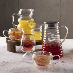 Mug doble pared rayas 250ml setx2 - Ambiente Gourmet México