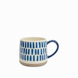 Mug rayas indigo