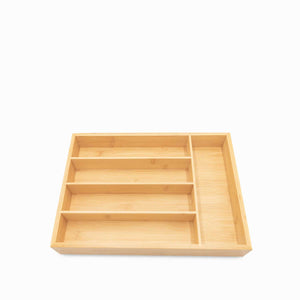 Organizador de cubiertos bambu 34.5x25.5cm