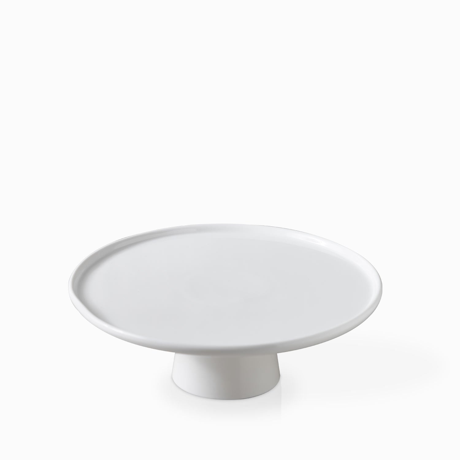 Pastelera borde liso en porcelana 26 cm - Ambiente Gourmet México