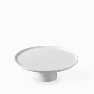 Pastelera borde liso en porcelana 26 cm - Ambiente Gourmet México