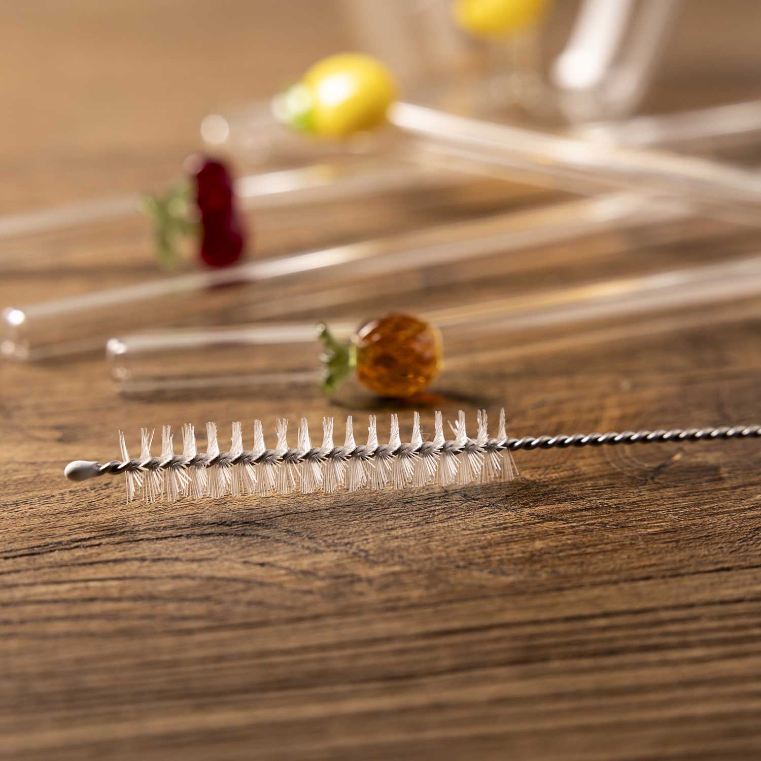Pitillos de vidrio frutas set x4 - Ambiente Gourmet México