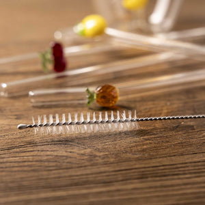 Pitillos de vidrio frutas set x4 - Ambiente Gourmet México
