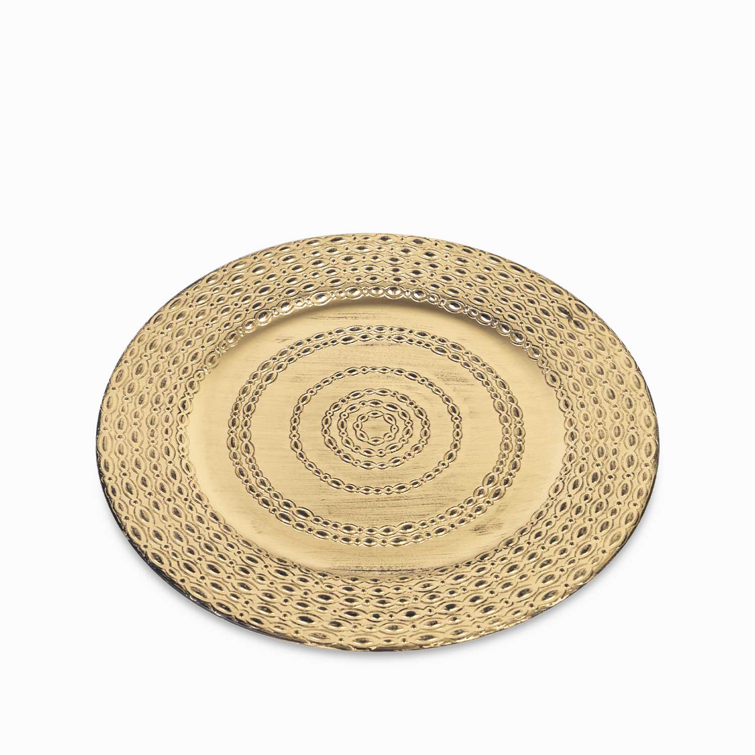 Plato Base Aros Dorado 33Cm