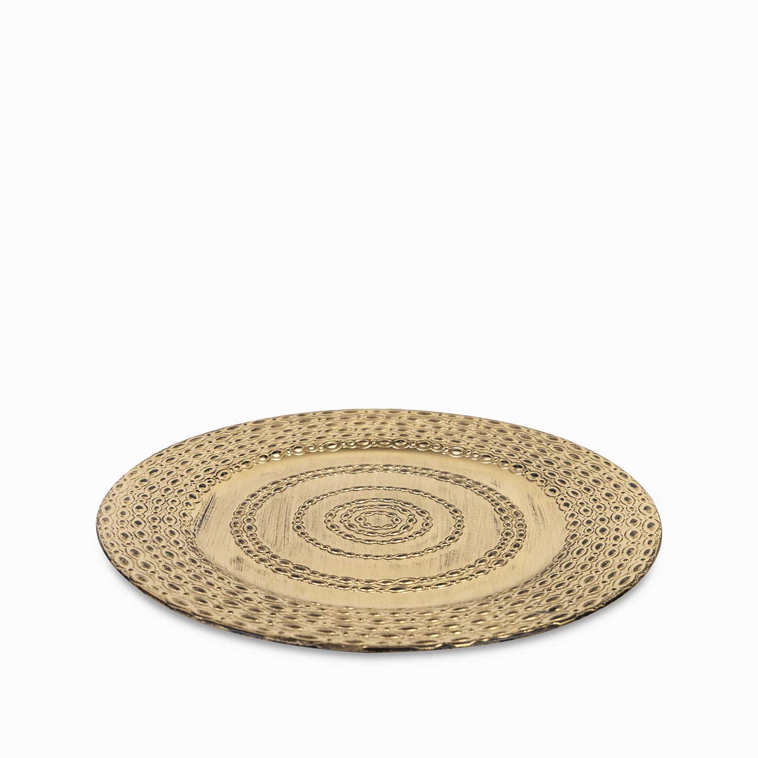 Plato Base Aros Dorado 33Cm