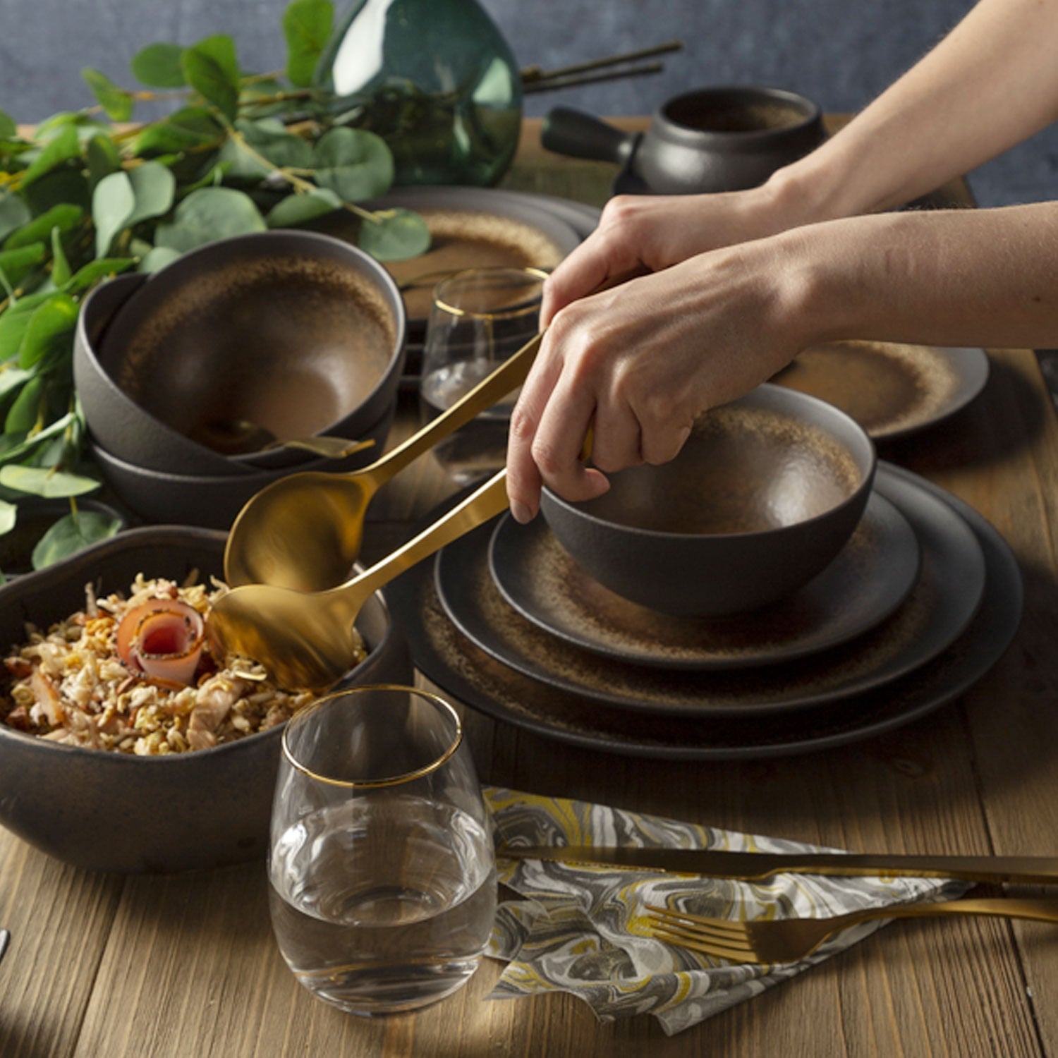 Plato base pietra 30 cm - Ambiente Gourmet México