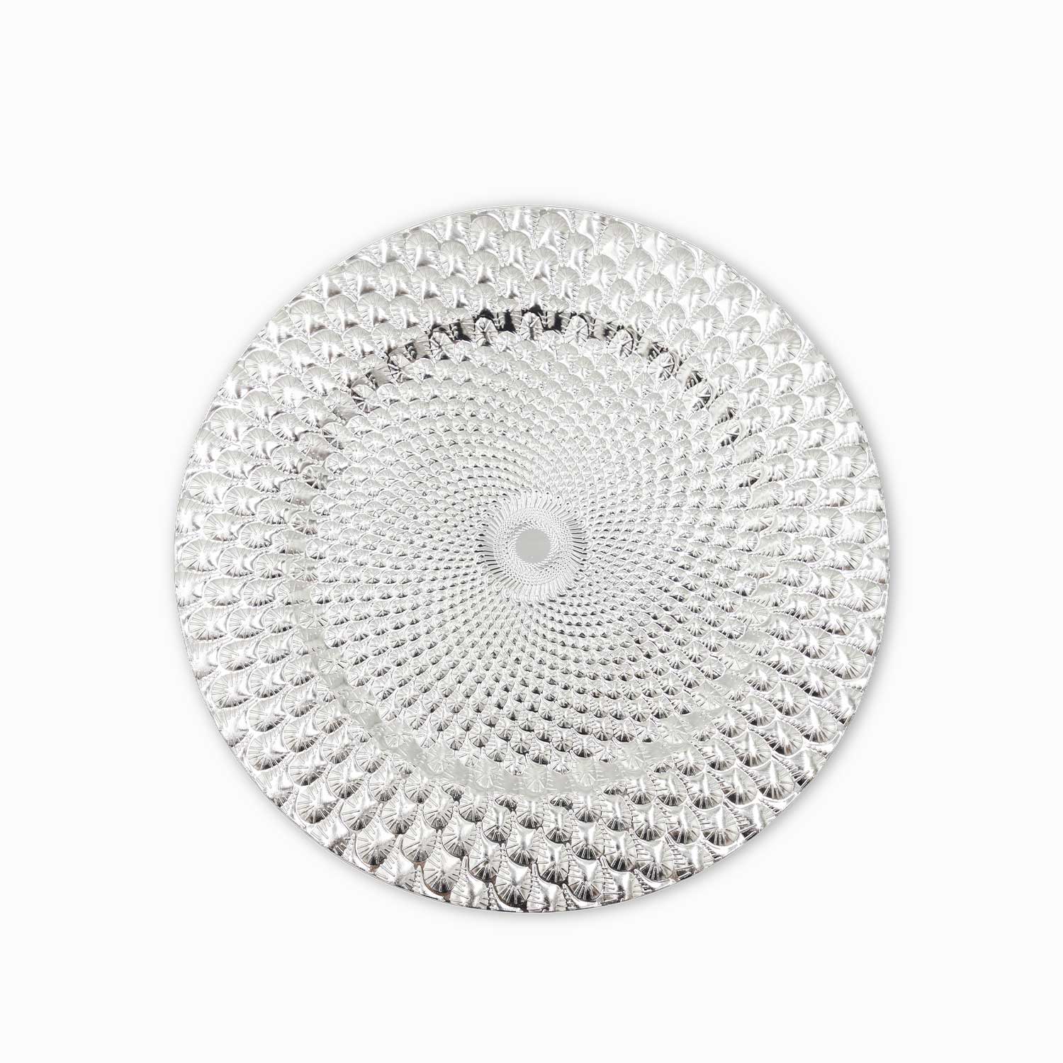 Plato base prado plateado