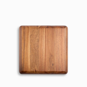 Plato Cuadrado Divisiones En Acacia 25X25Cm - Ambiente Gourmet México