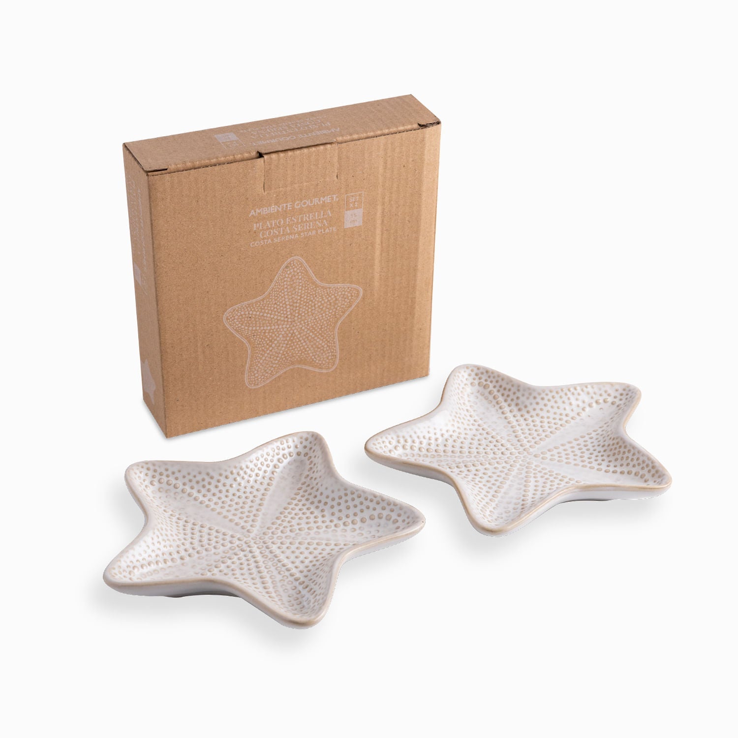 Plato Estrella Costa Serena 15Cm Setx2 - Ambiente Gourmet México