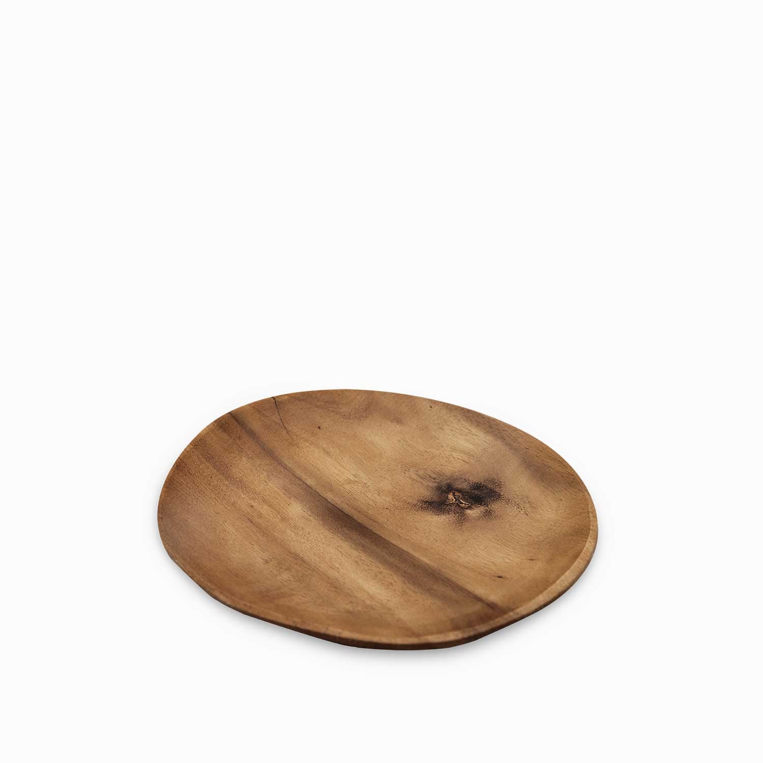 Plato irregular en acacia 20cm