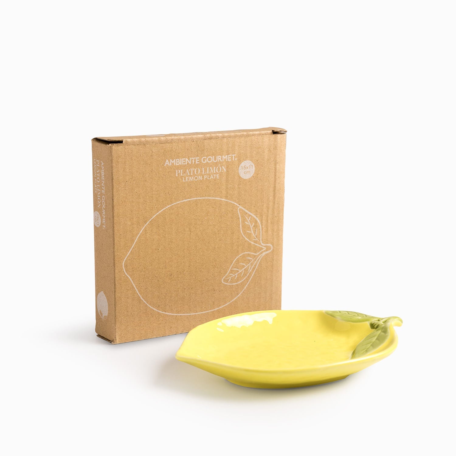 Plato limón 15x11cm - Ambiente Gourmet México