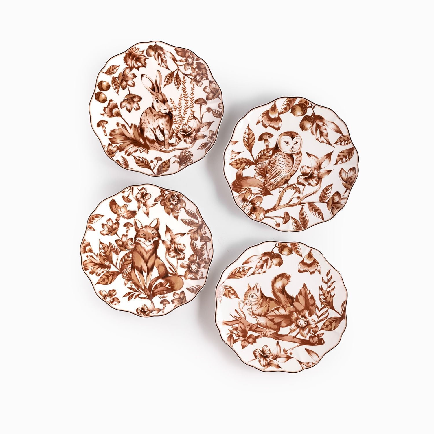 Plato Mediano Bosque Invernal 20Cm Setx4 - Ambiente Gourmet México