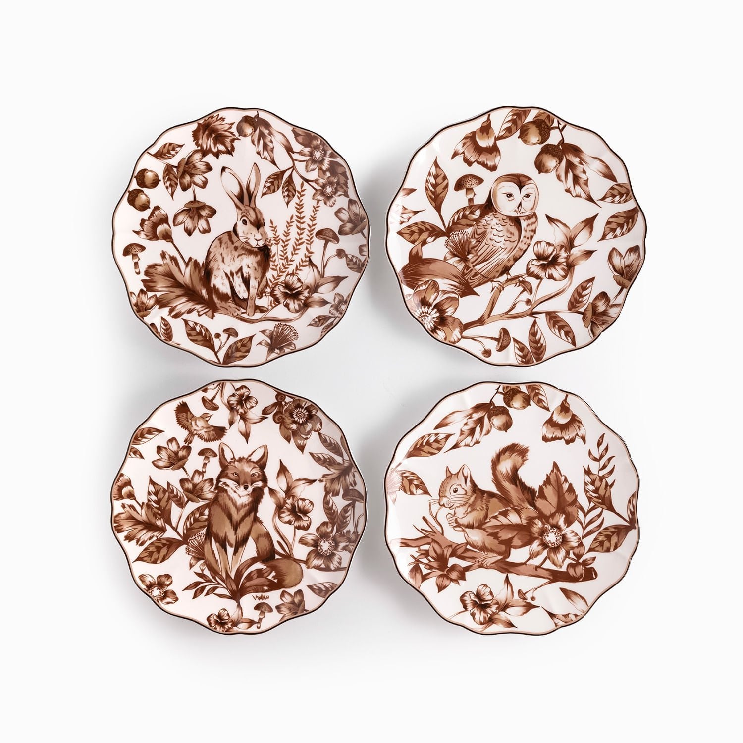 Plato Mediano Bosque Invernal 20Cm Setx4 - Ambiente Gourmet México