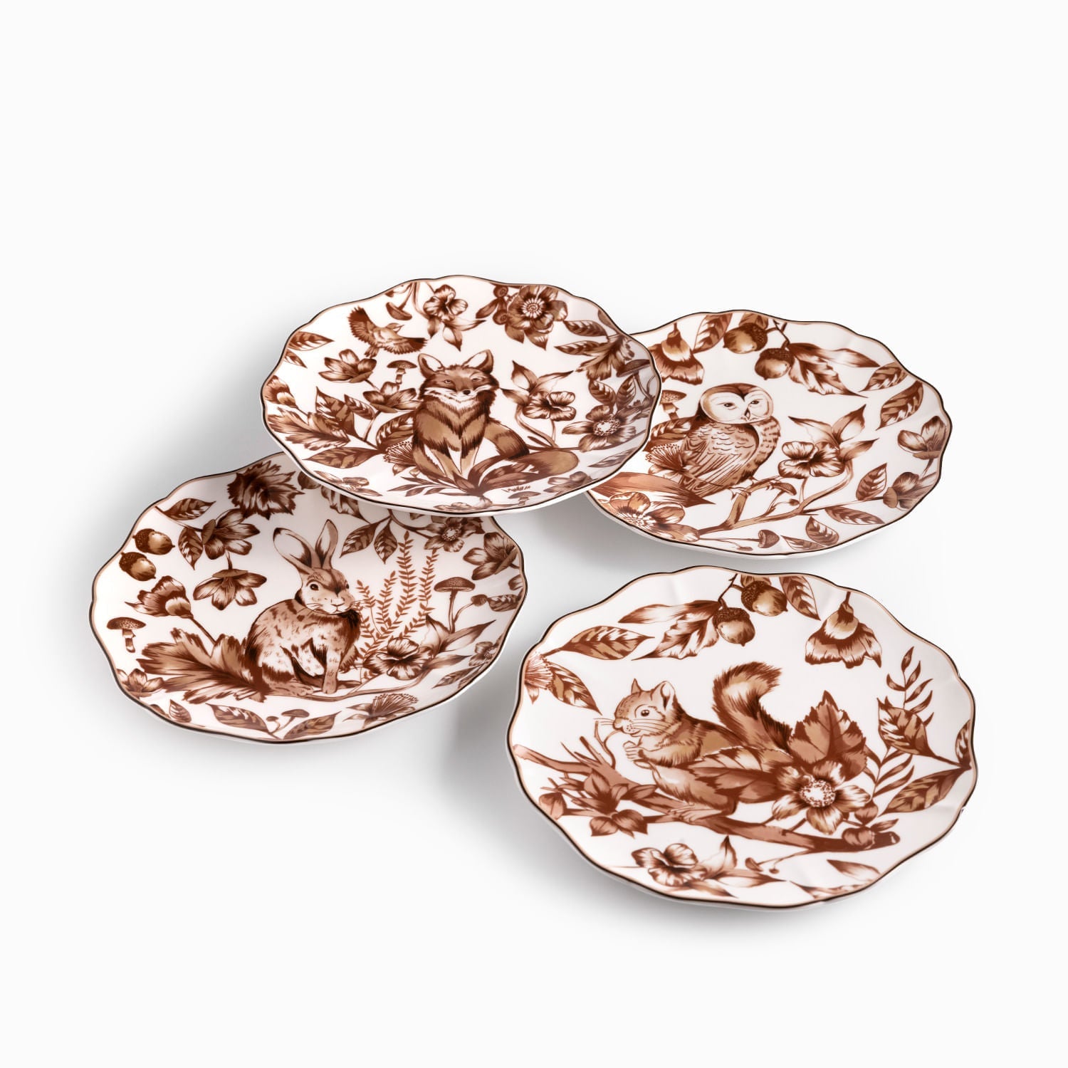 Plato Mediano Bosque Invernal 20Cm Setx4 - Ambiente Gourmet México