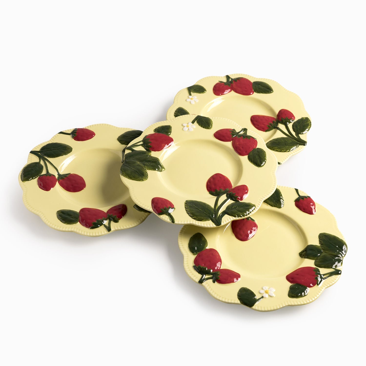 Plato mediano fresa 21cm set x4 - Ambiente Gourmet México