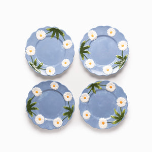 Plato mediano margarita 22cm set x4