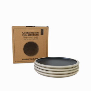 Plato mediano osaka 21cm setx4 - Ambiente Gourmet México
