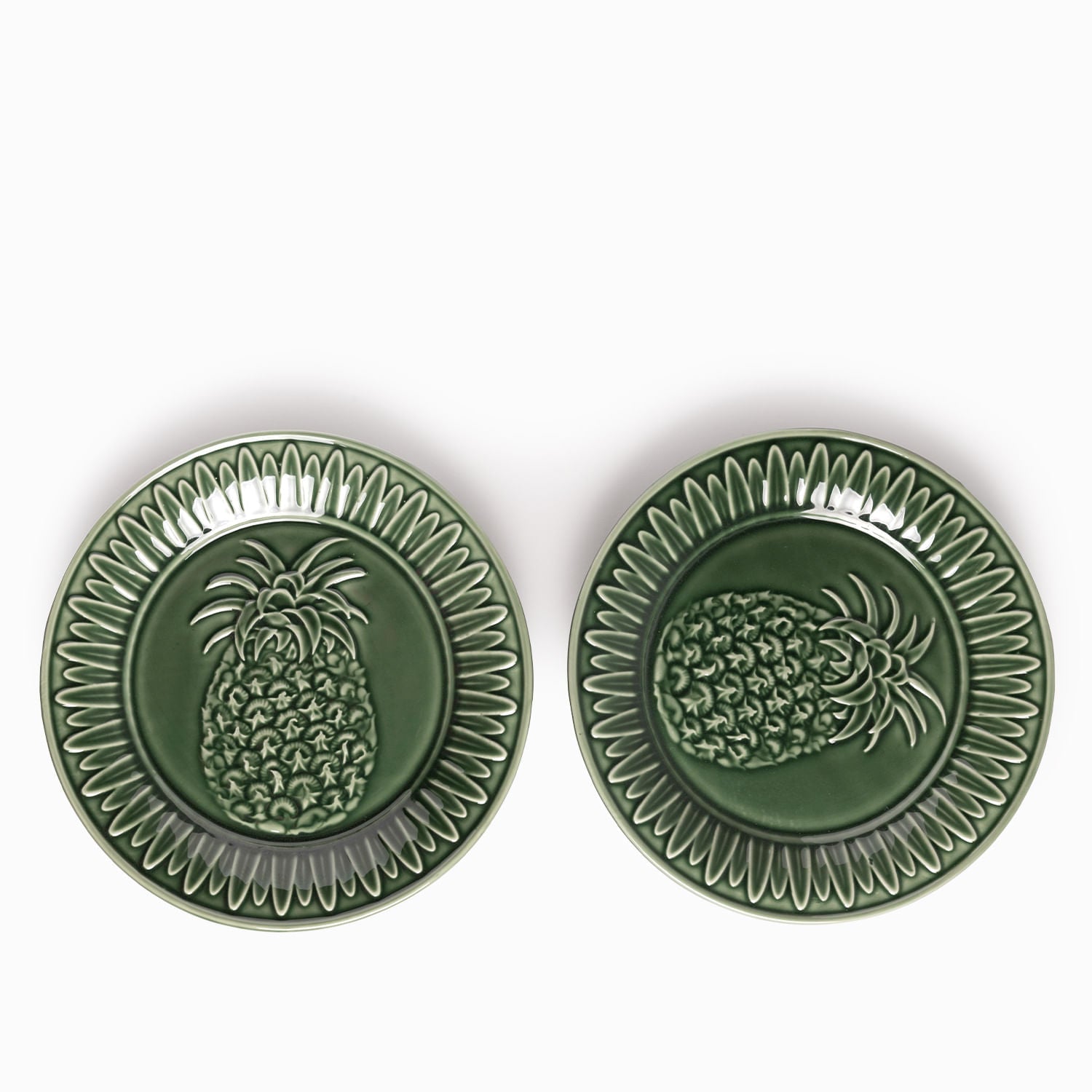 Plato mediano Piña 20cm set x2