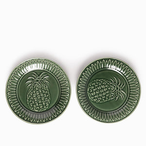 Plato mediano Piña 20cm set x2