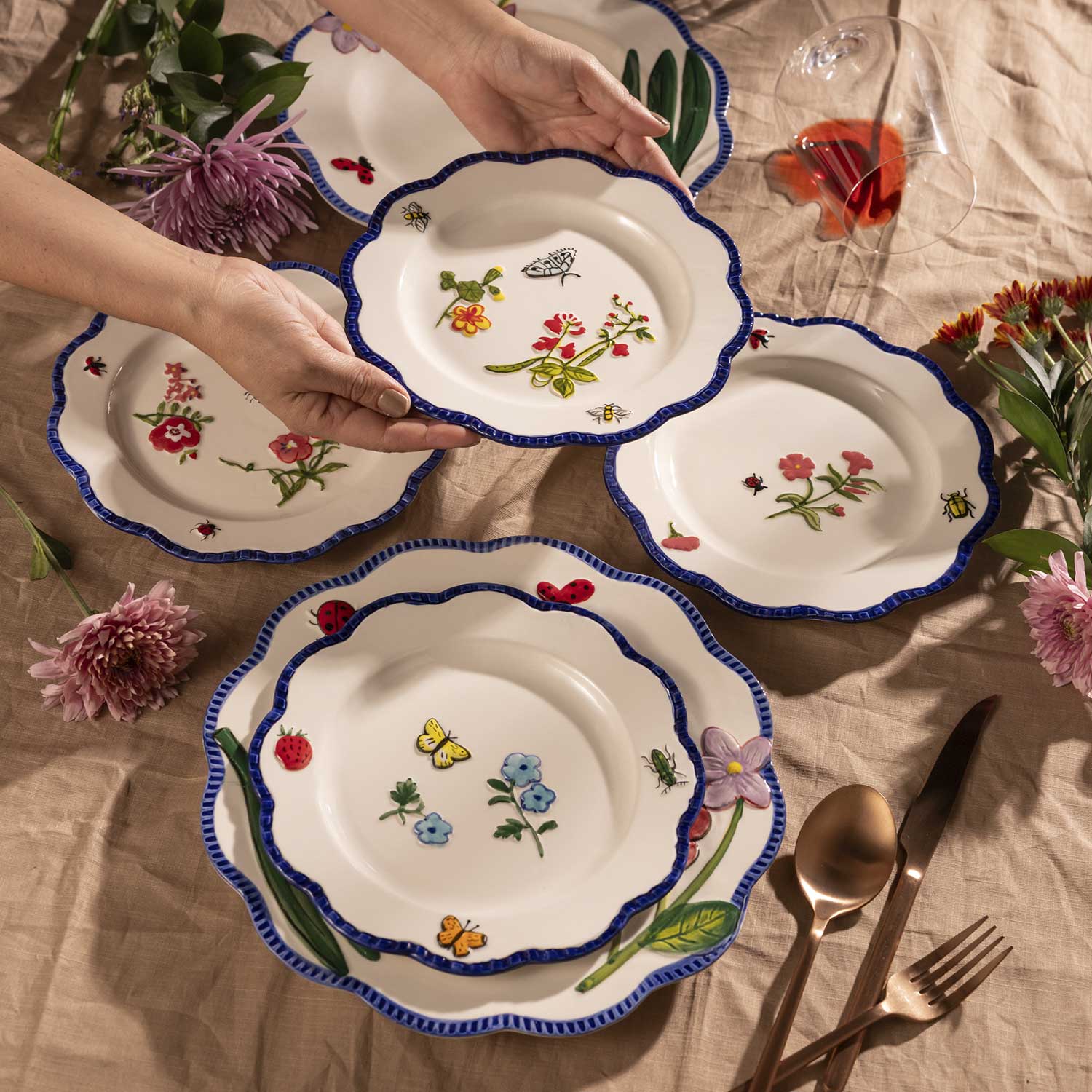 Plato mediano primavera 20cm set x4 - Ambiente Gourmet México