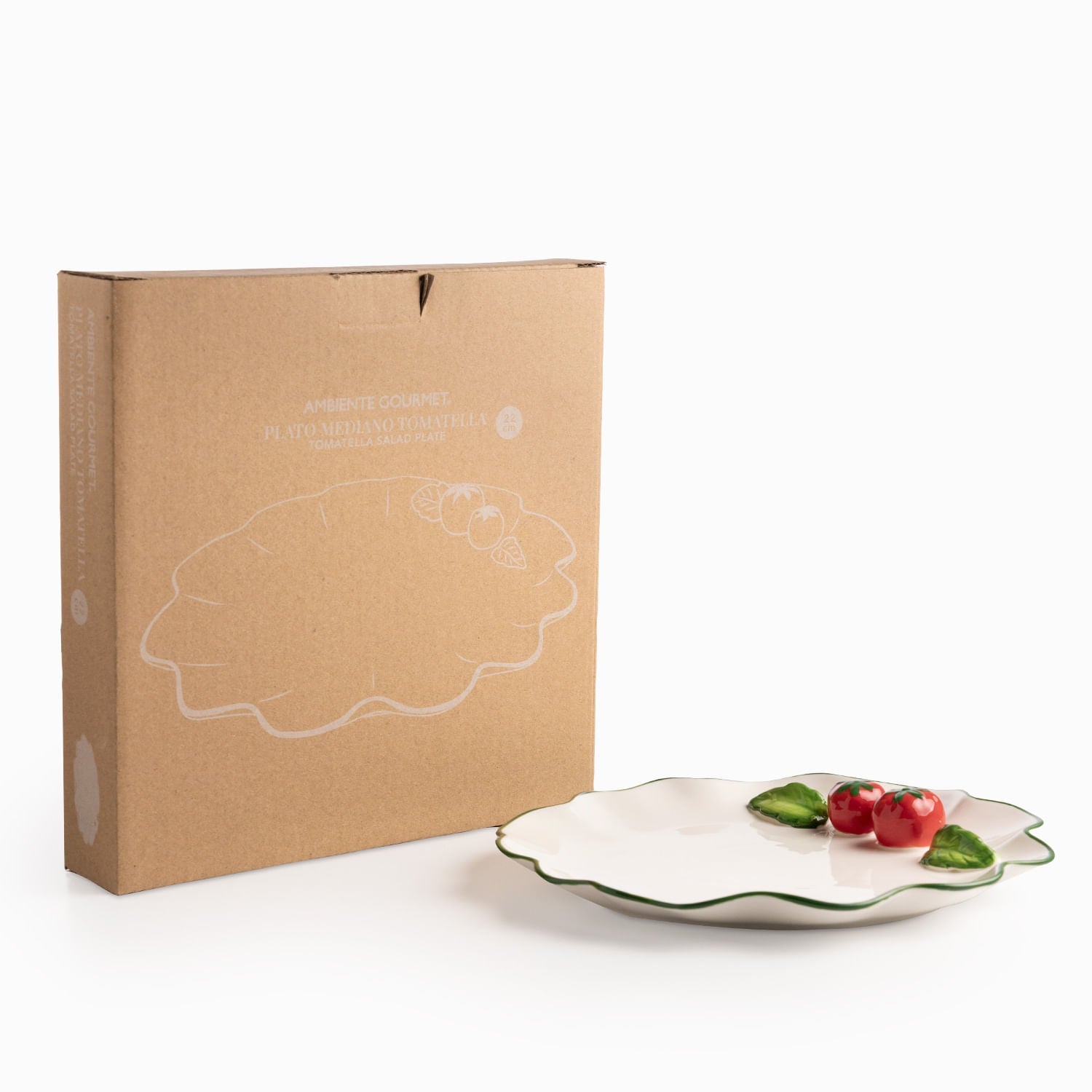 Plato mediano Tomatella 22cm - Ambiente Gourmet México