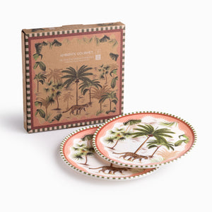 Plato Palmeras Cheetah 20 Cm Set X2 - Ambiente Gourmet México
