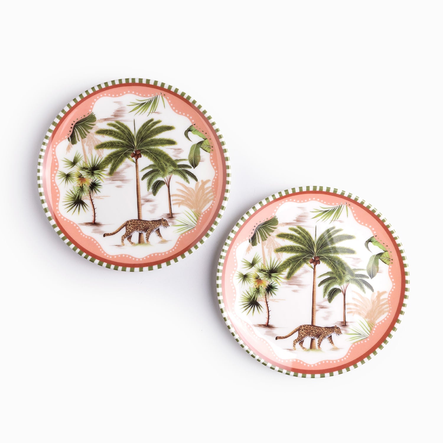 Plato Palmeras Cheetah 20 Cm Set X2 - Ambiente Gourmet México