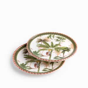Plato Palmeras Mono 20 Cm Set X2 - Ambiente Gourmet México