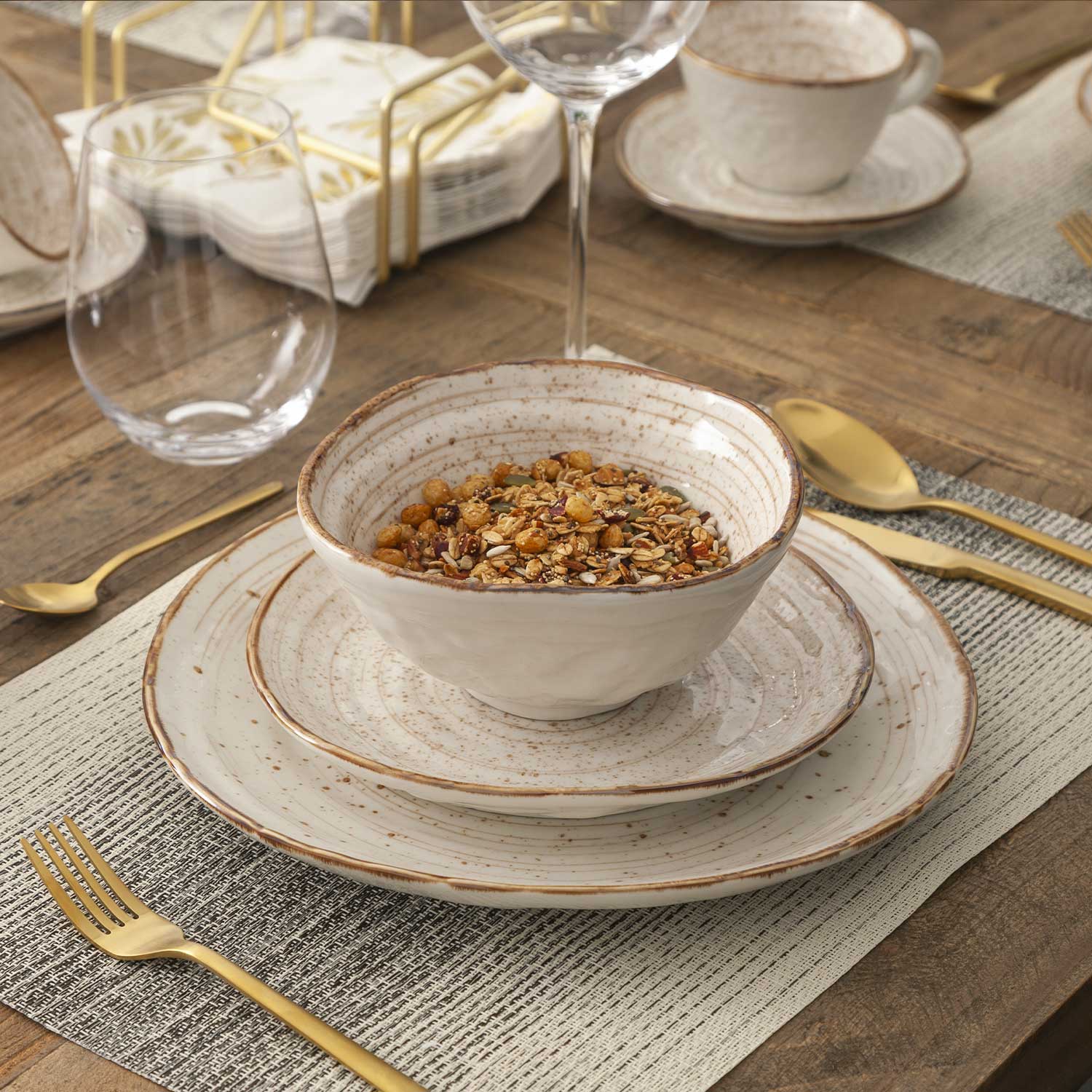 Plato principal arena 26cm setx4 - Ambiente Gourmet México