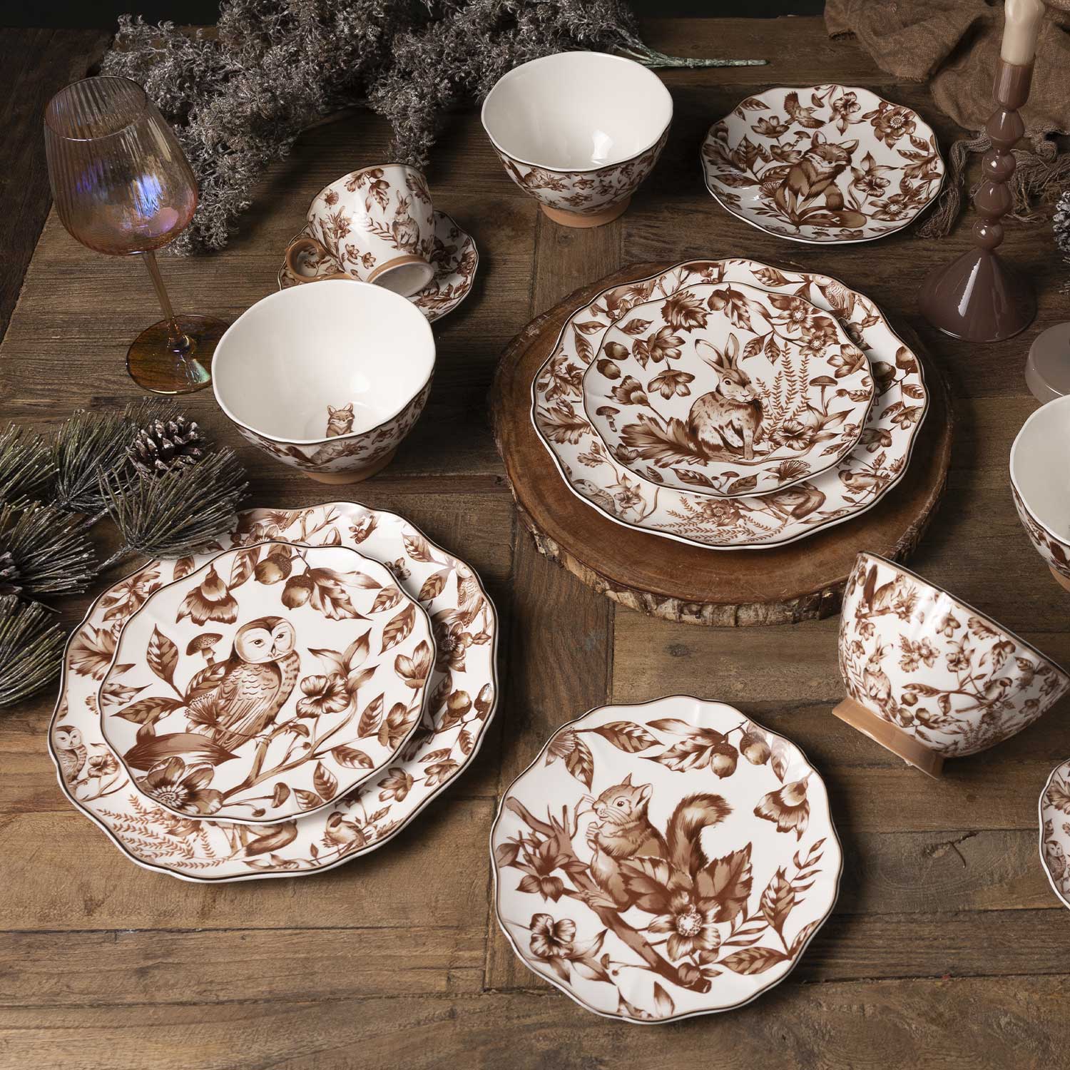 Plato Principal Bosque Invernal 27Cm Setx4 - Ambiente Gourmet México