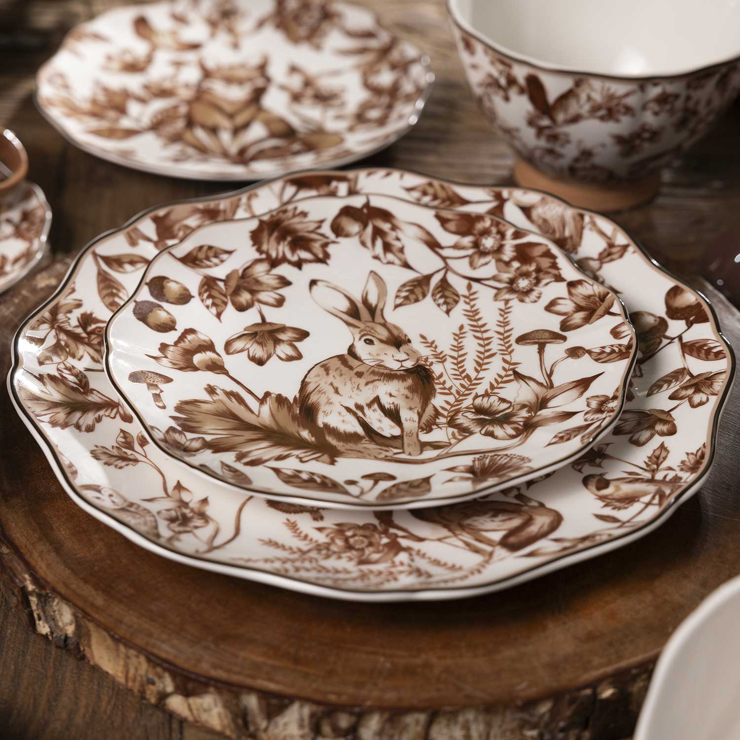 Plato Principal Bosque Invernal 27Cm Setx4 - Ambiente Gourmet México