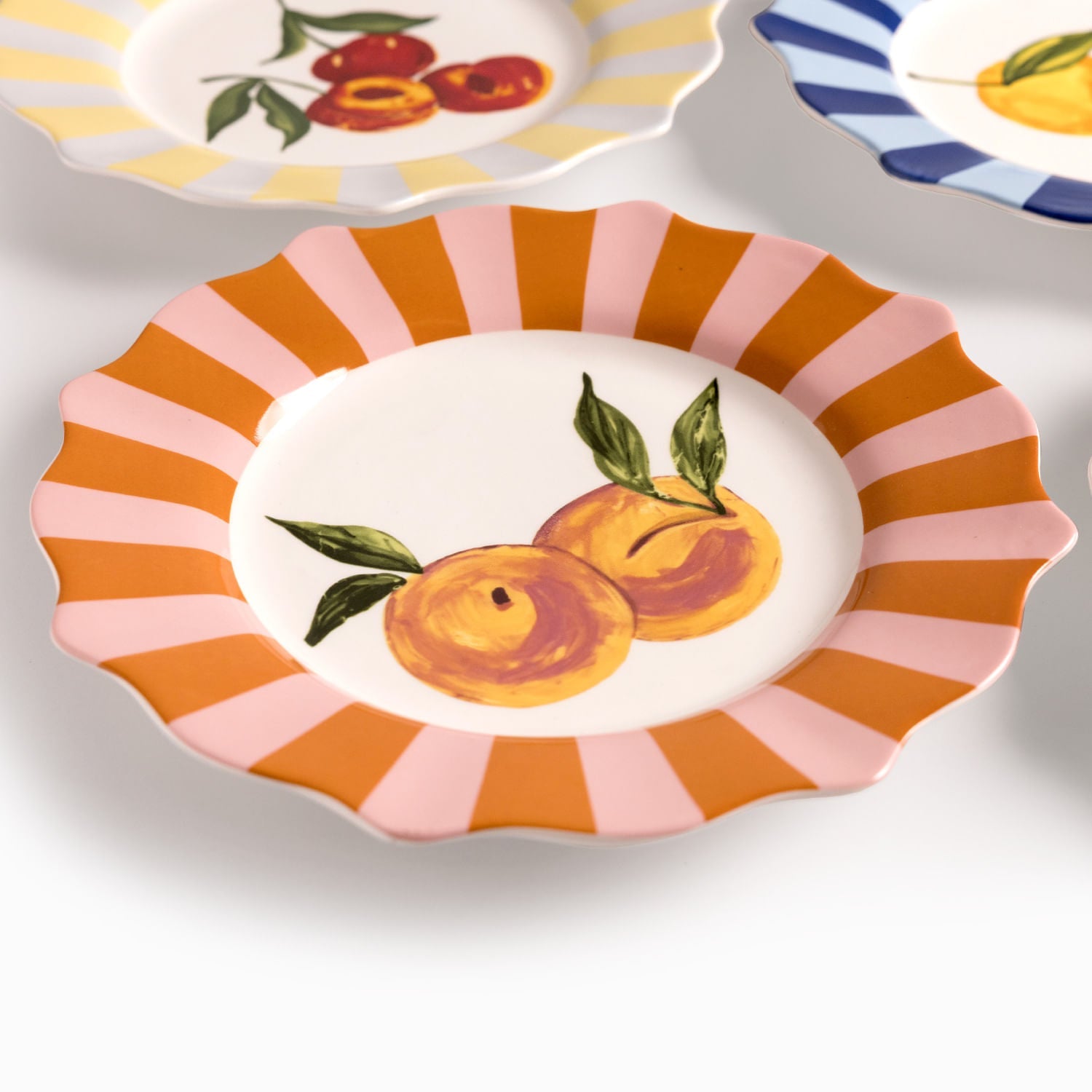 Plato principal frutas 25cm set x4 - Ambiente Gourmet México
