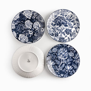 Plato principal jardín índigo 27cm set x4 - Ambiente Gourmet México
