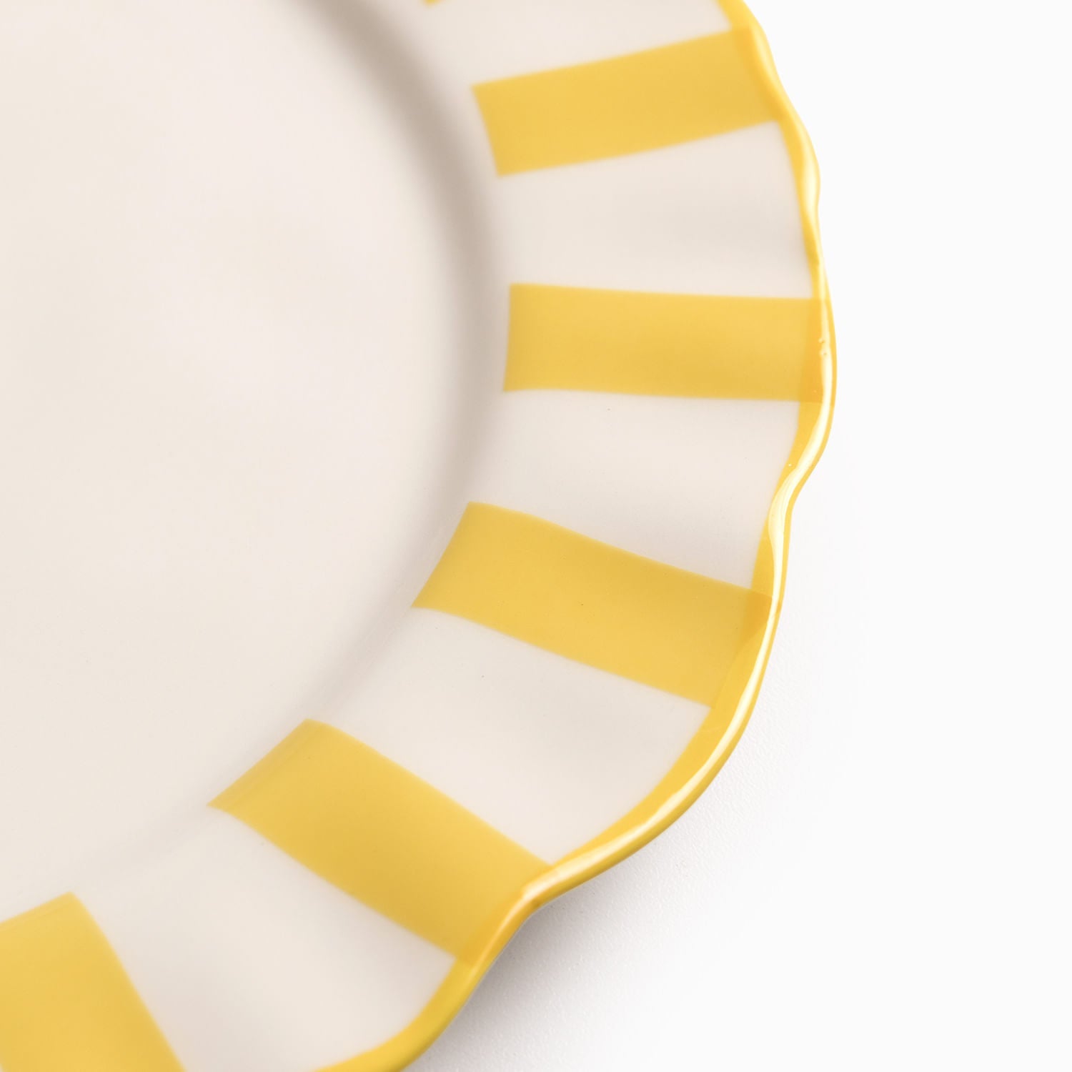 Plato principal líneas amarillo 27cm - Ambiente Gourmet México