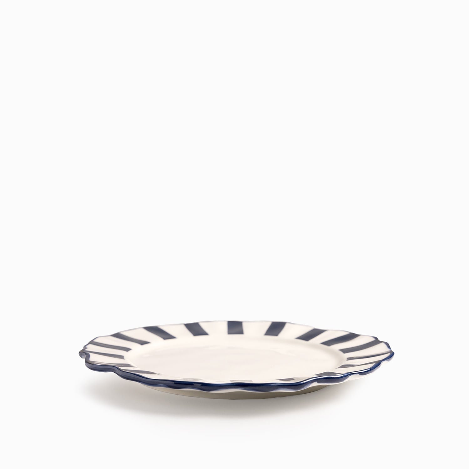 Plato principal líneas azul 27cm - Ambiente Gourmet México