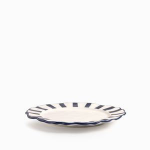 Plato principal líneas azul 27cm - Ambiente Gourmet México